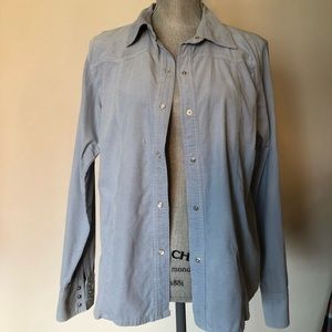 Women’s blue light button-up